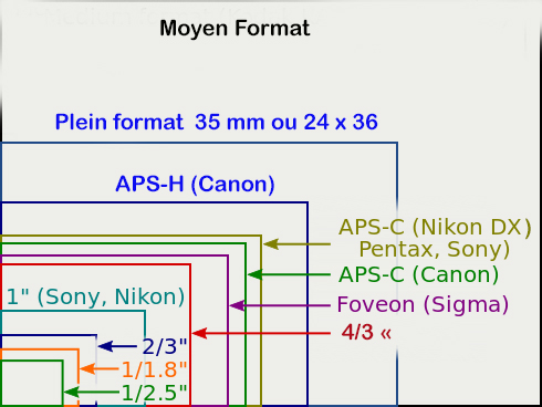 Taille des capteurs 1